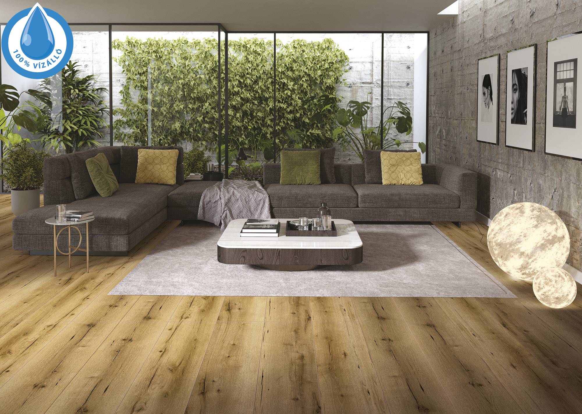 Arteo 8mm XL 54830 Kruger tölgy WR | 129cmx28cm - 33/AC5 - 2,158m2