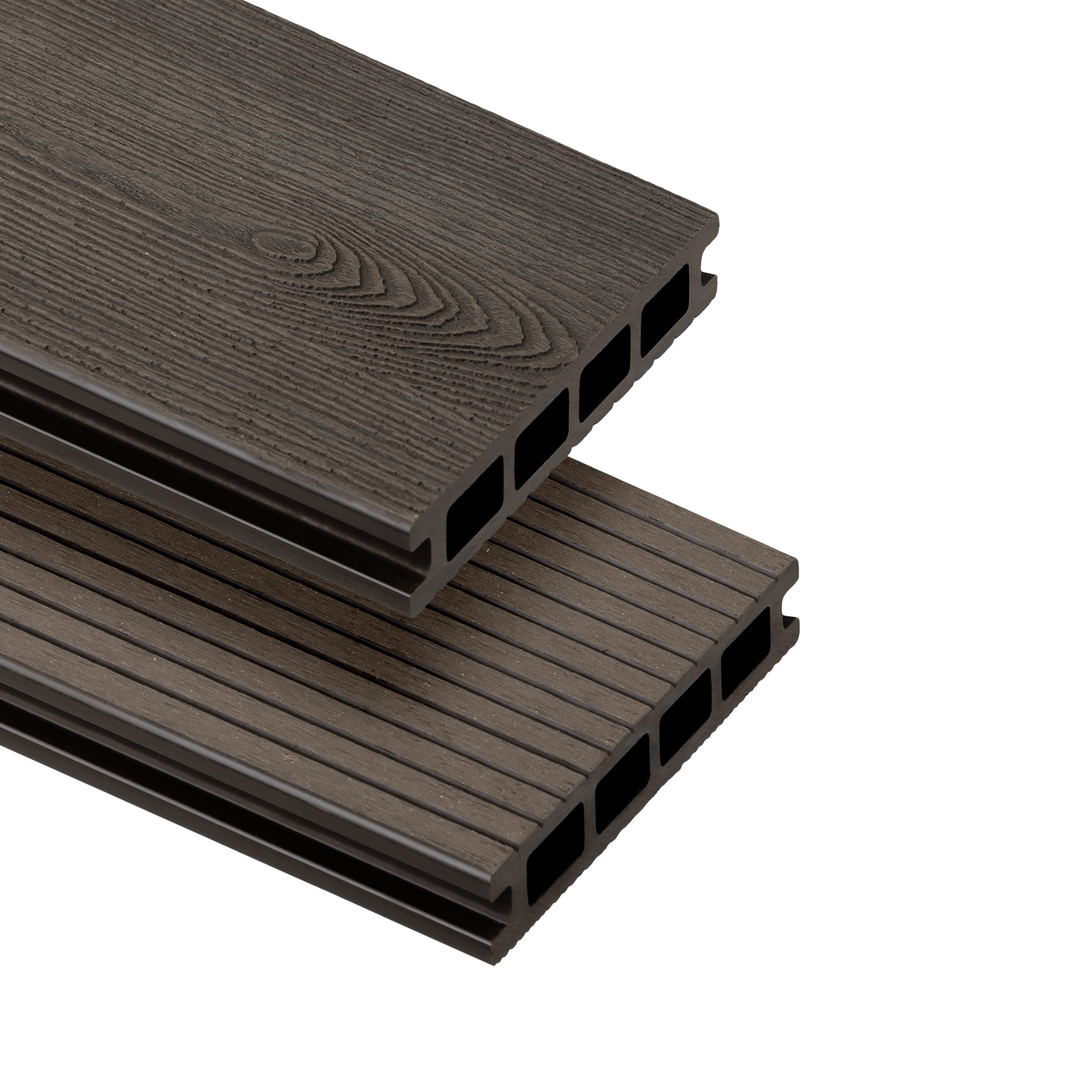 BERGDECK S140 WPC teraszpadló | 2,5x14x220 cm - 0,30 m2 Ébenfa